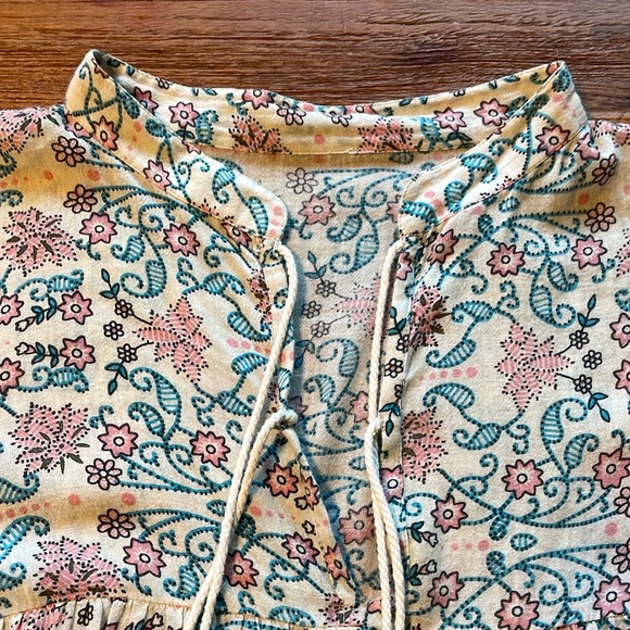 Ulla Johnson, Rhia Printed, Dolman Sleeve, Cotton Blouse Top, Medium - Picture 5 of 8